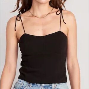 Tie shoulder linen cami